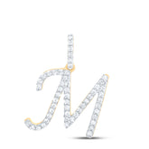 1/5CTW-DIA P1 GIFT INITIAL "M" PENDANT